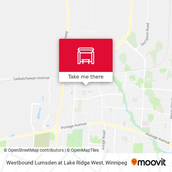 Westbound Lumsden at Lake Ridge West plan