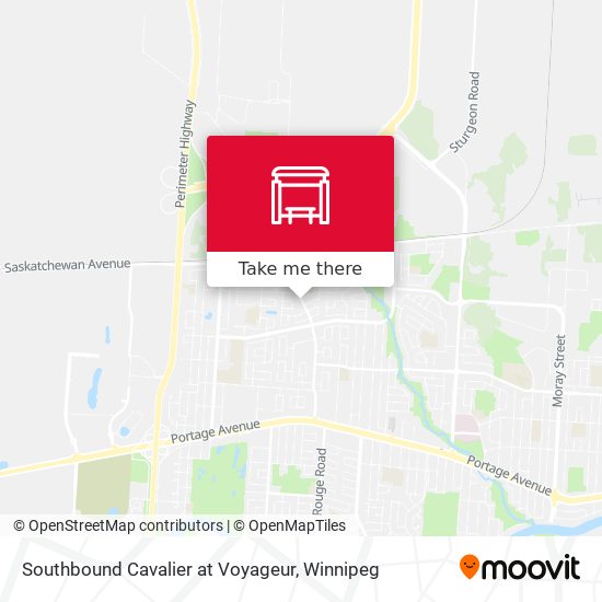 Southbound Cavalier at Voyageur plan