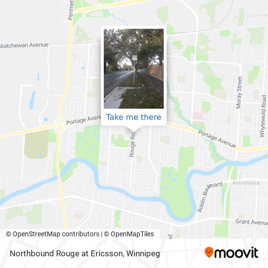Northbound Rouge at Ericsson map