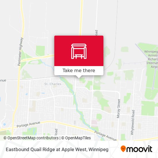 Eastbound Quail Ridge at Apple West map