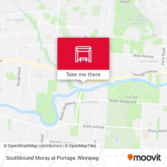 Southbound Moray at Portage plan