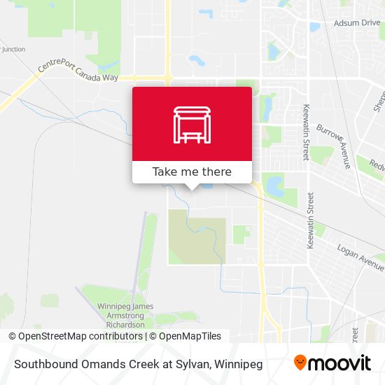 Southbound Omands Creek at Sylvan plan