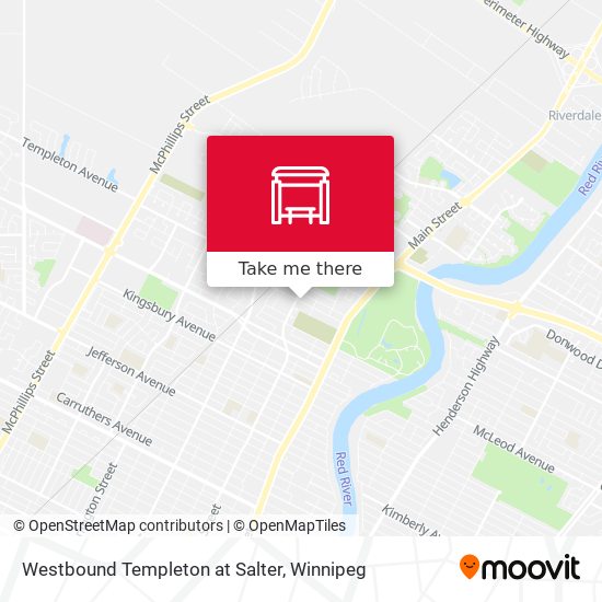 Westbound Templeton at Salter plan