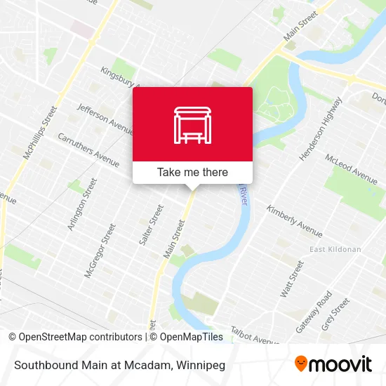 Southbound Main at Mcadam plan