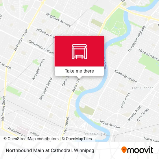 Northbound Main at Cathedral map