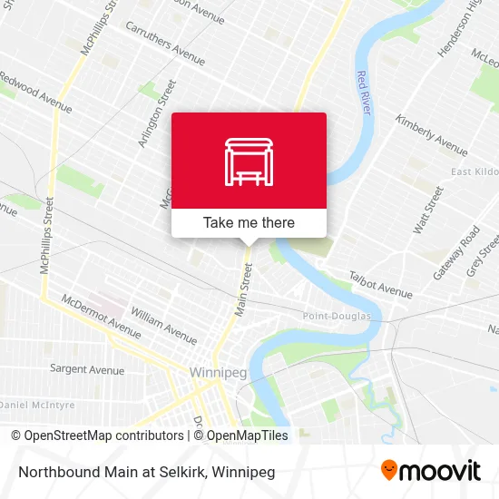 Northbound Main at Selkirk map