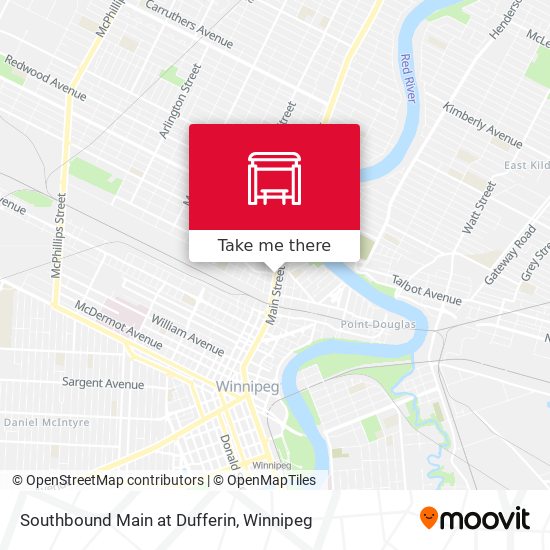 Southbound Main at Dufferin map