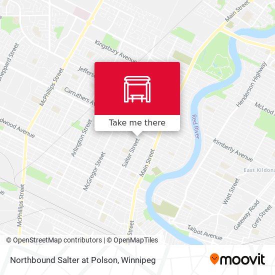 Northbound Salter at Polson plan