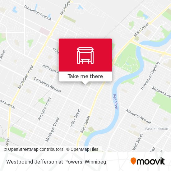 Westbound Jefferson at Powers plan