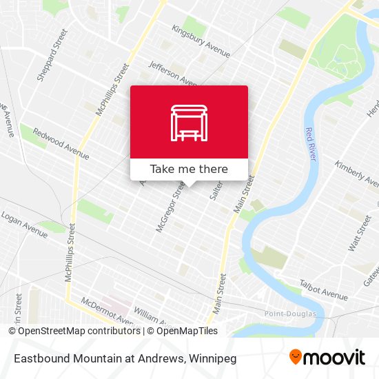 Eastbound Mountain at Andrews map