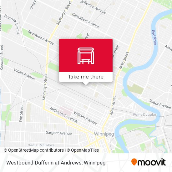 Westbound Dufferin at Andrews plan