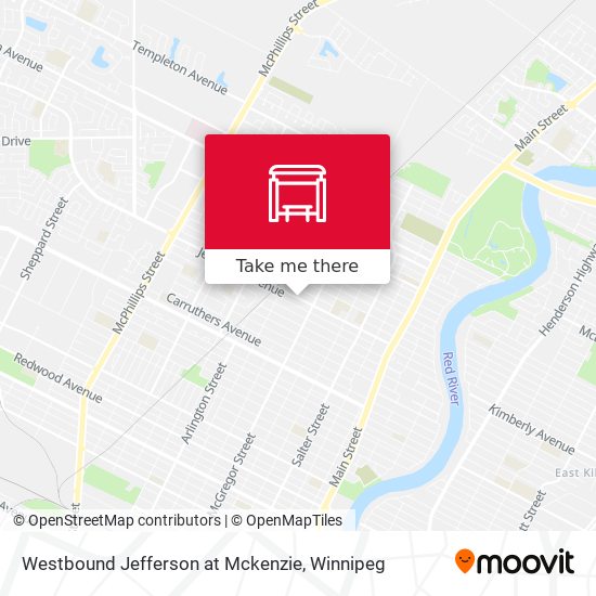 Westbound Jefferson at Mckenzie map