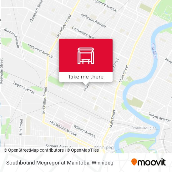 Southbound Mcgregor at Manitoba plan