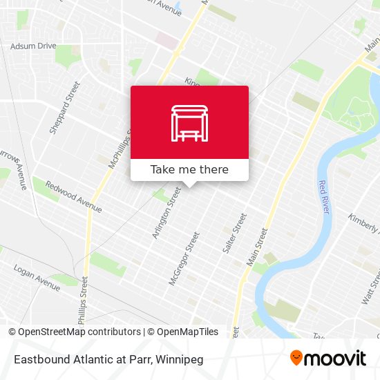 Eastbound Atlantic at Parr map