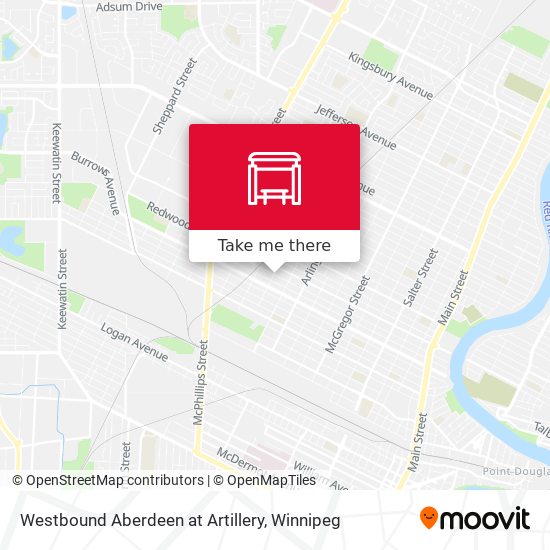 Westbound Aberdeen at Artillery map