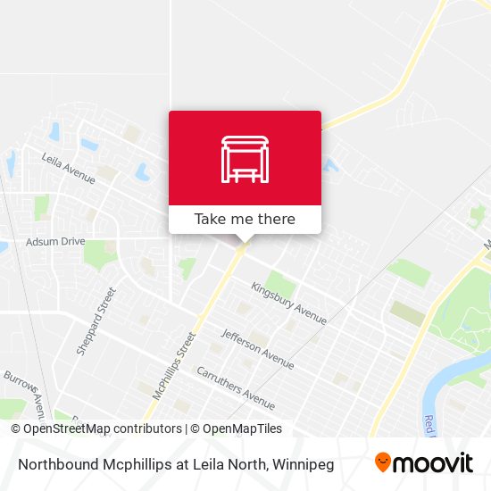 Northbound Mcphillips at Leila North map