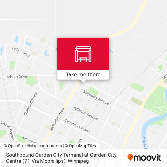 Southbound Garden City Terminal at Garden City Centre (71 Via Mcphillips) map