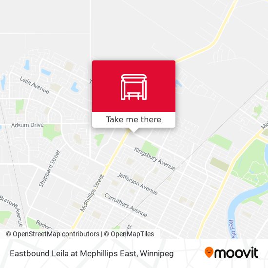 Eastbound Leila at Mcphillips East map