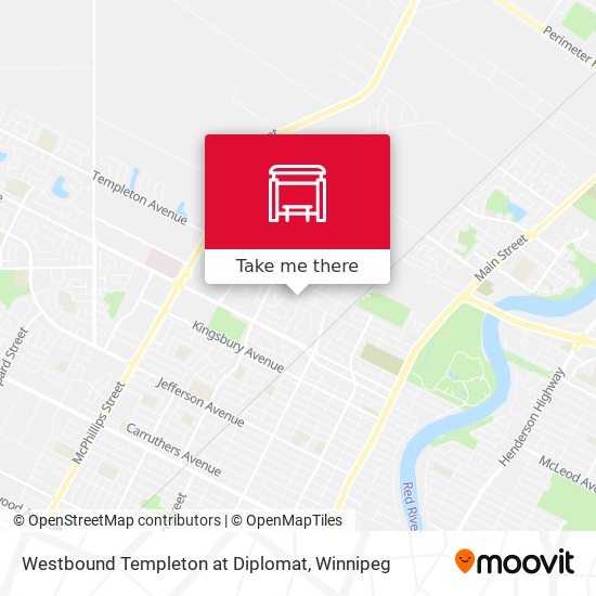 Westbound Templeton at Diplomat map