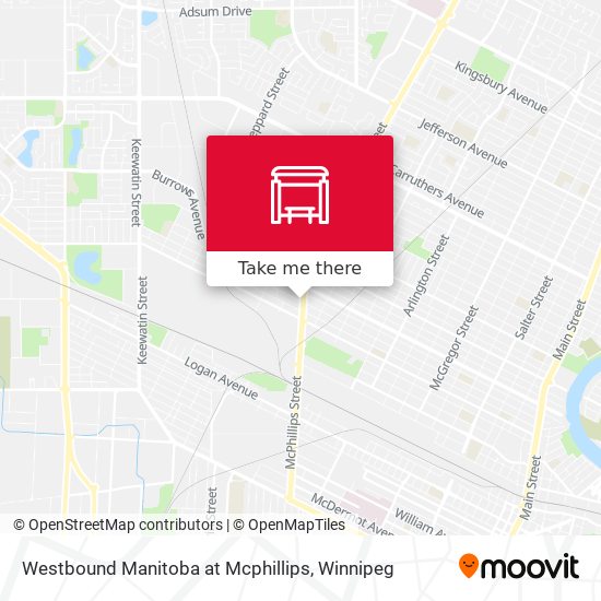 Westbound Manitoba at Mcphillips plan