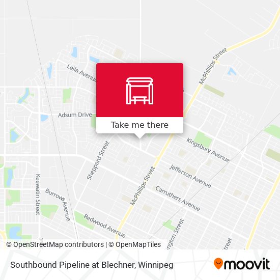Southbound Pipeline at Blechner plan