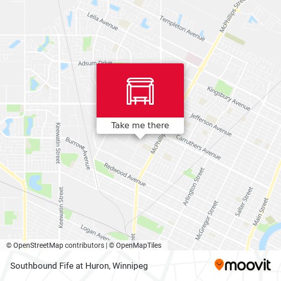 Southbound Fife at Huron plan