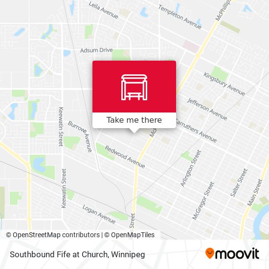Southbound Fife at Church plan