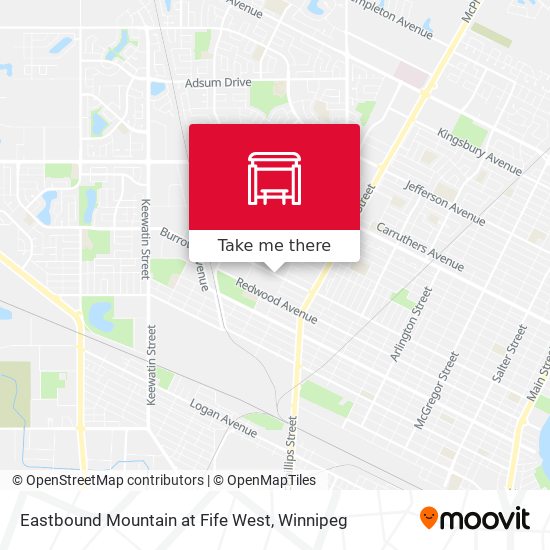 Eastbound Mountain at Fife West map