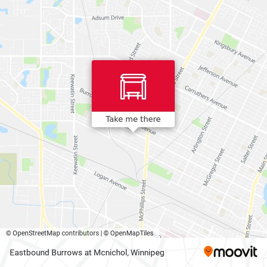 Eastbound Burrows at Mcnichol plan