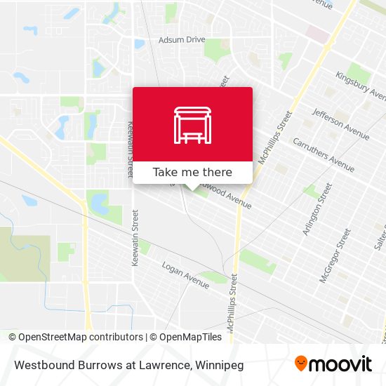 Westbound Burrows at Lawrence plan