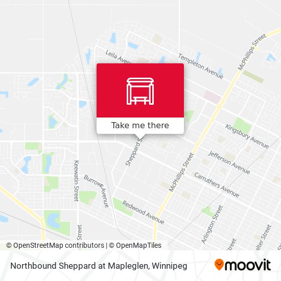 Northbound Sheppard at Mapleglen map