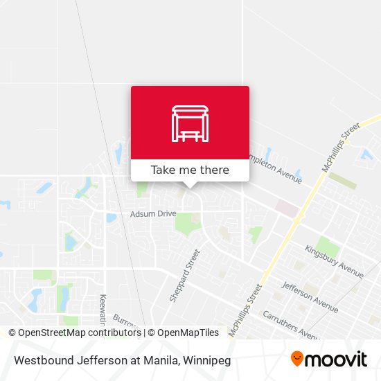 Westbound Jefferson at Manila plan