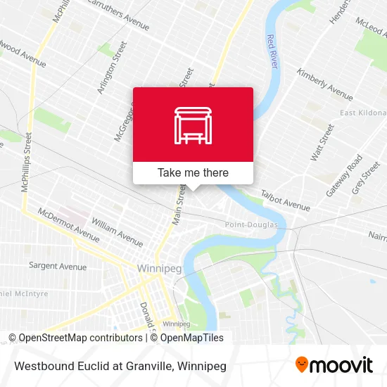 Westbound Euclid at Granville map