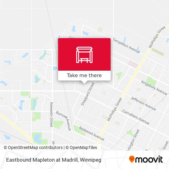 Eastbound Mapleton at Madrill plan