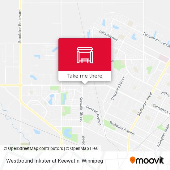 Westbound Inkster at Keewatin plan