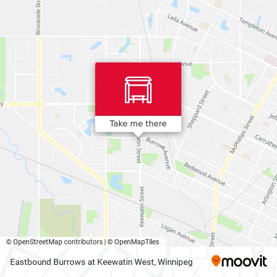 Eastbound Burrows at Keewatin West plan