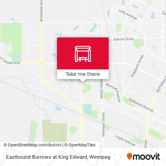 Eastbound Burrows at King Edward plan