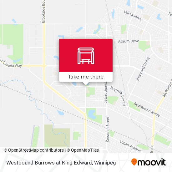 Westbound Burrows at King Edward plan