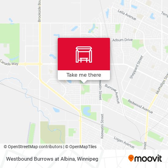 Westbound Burrows at Albina plan