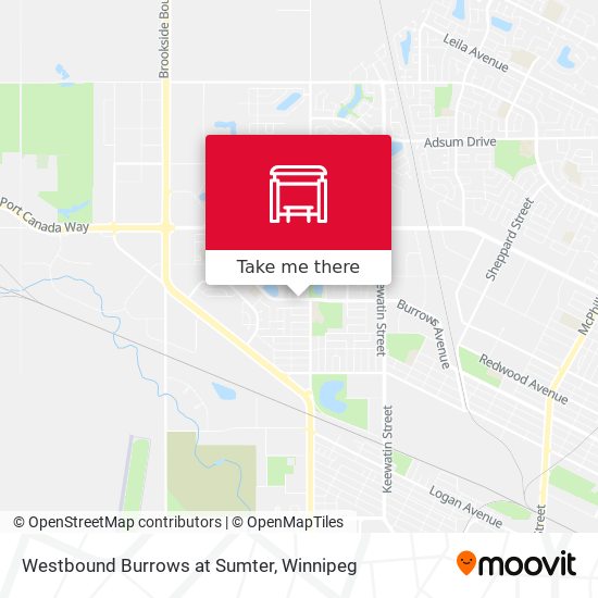 Westbound Burrows at Sumter map