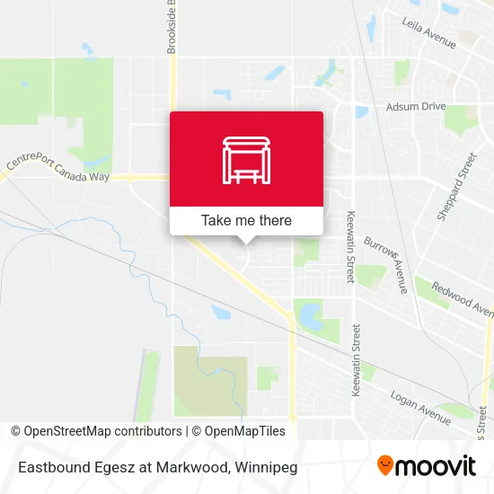 Eastbound Egesz at Markwood map