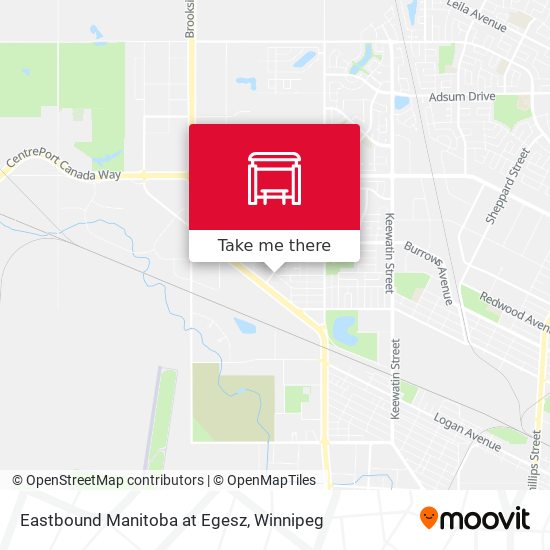 Eastbound Manitoba at Egesz plan