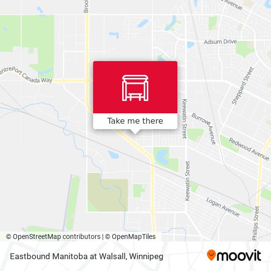 Eastbound Manitoba at Walsall plan