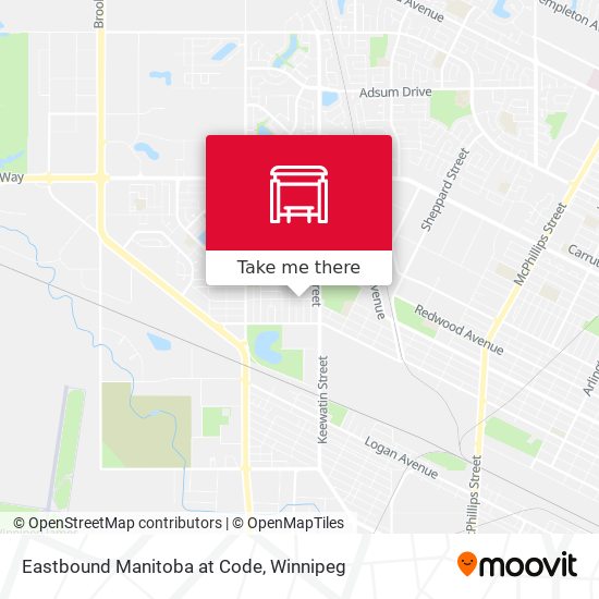 Eastbound Manitoba at Code plan