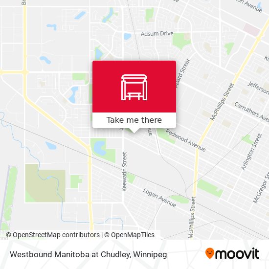 Westbound Manitoba at Chudley plan