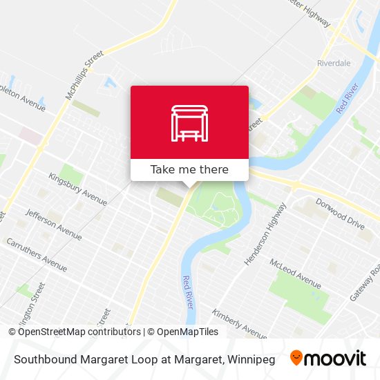 Southbound Margaret Loop at Margaret plan