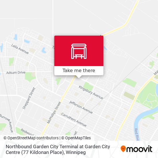 Northbound Garden City Terminal at Garden City Centre (77 Kildonan Place) plan