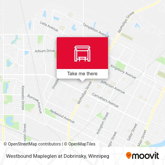 Westbound Mapleglen at Dobrinsky plan