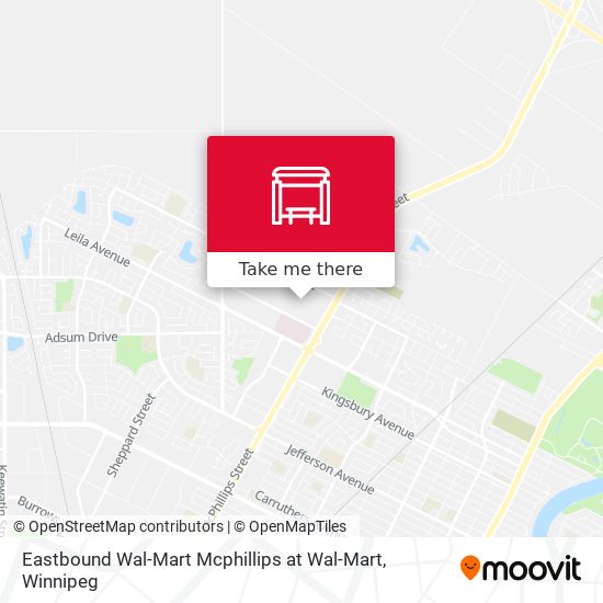 Eastbound Wal-Mart Mcphillips at Wal-Mart plan