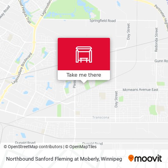 Northbound Sanford Fleming at Moberly plan